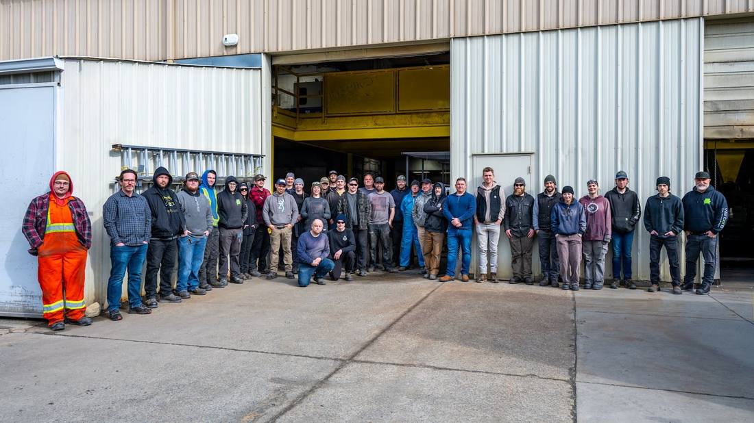 The Wellington Foundry crew in Parksville